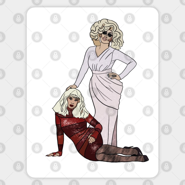 Trixie and Katya Sticker by SturgesC